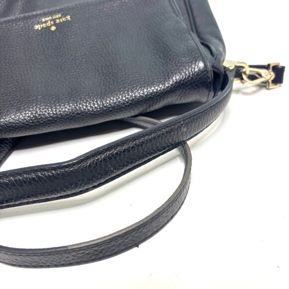 Kate Spade Miri Chester Street Black Pebbled Leather Shoulder Crossbody Bag - Picture 7 of 15